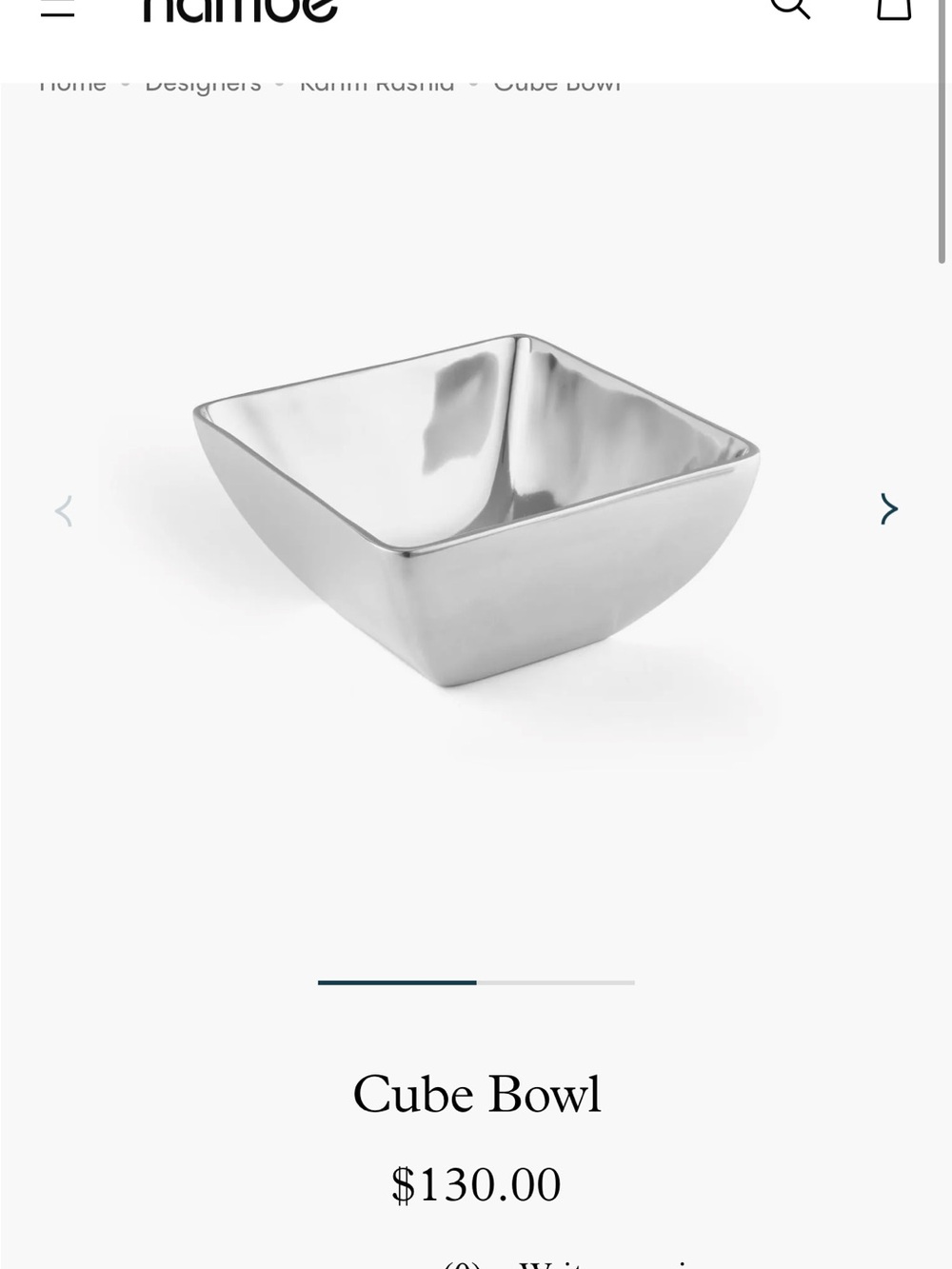 Nambe Cube Bowl